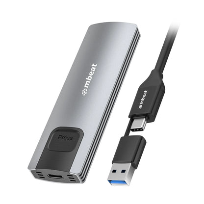 mbeat® 10Gbps M.2 NVMe SATA SSD Enclosure  Easily install  Versatile Storage Options up to 4TB US...