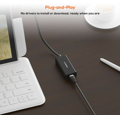 mbeat® USB 3.0 Gigabit Etherent Adapter - Black RJ45, up to 1000Mbps speed. Compact and lightweig... - Image 3