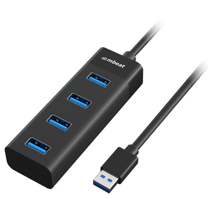 mbeat® 4-Port USB 3.0 Hub - Black USB 3.0 transfer speeds up to 5Gbps. Plug-and-play Compact and...