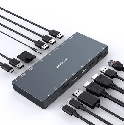 mbeat® 15-in-1 Triple Display USB-C Docking Station 2x HDMI 1x DP 1x 100W PD 3.0 1x USB-C 3.1 Gen... - Image 2