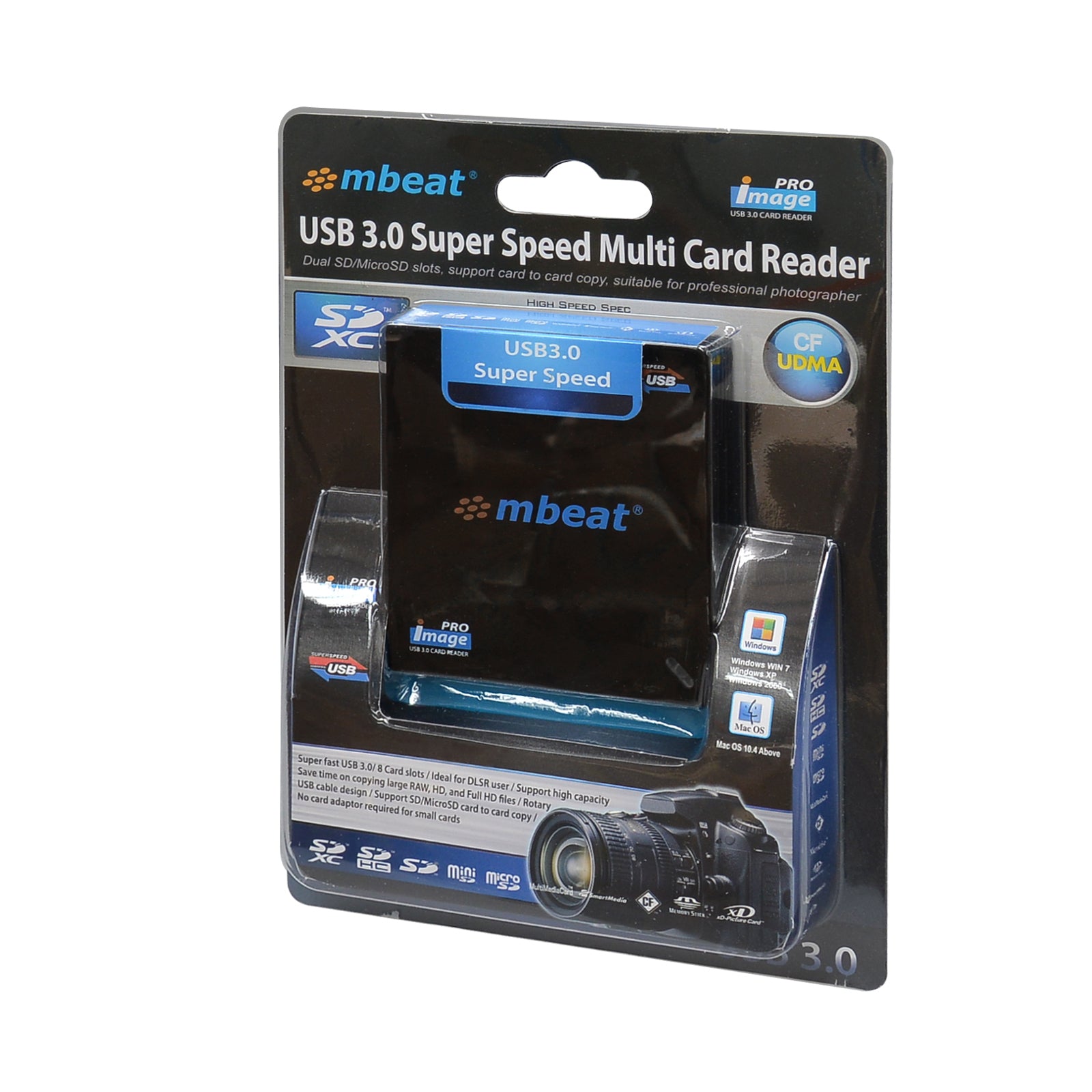 mbeat® USB 3.0 Super Speed Multiple Card Reader - 2x SD and 2x Micro SD/Compatible SDHC/MicroSDHC... - Image 4