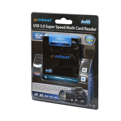 mbeat® USB 3.0 Super Speed Multiple Card Reader - 2x SD and 2x Micro SD/Compatible SDHC/MicroSDHC... - Image 4