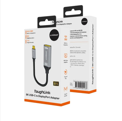 (LS) mbeat® Tough Link 8K USB-C to DP Adapter - Space Grey USB-C (male) to DisplayPort (female) U... - Image 4