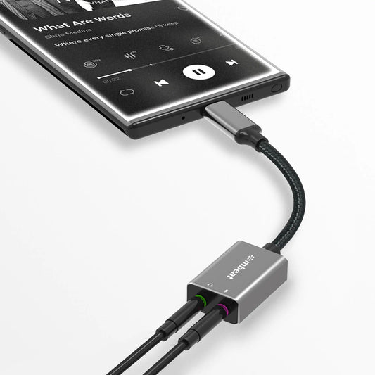 mbeat® Elite USB-C to 3.5mm Audio and Microphone Adapter -  Adds Headphone Audio and Microphone J... - Image 3