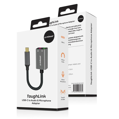 mbeat® Elite USB-C to 3.5mm Audio and Microphone Adapter -  Adds Headphone Audio and Microphone J... - Image 4