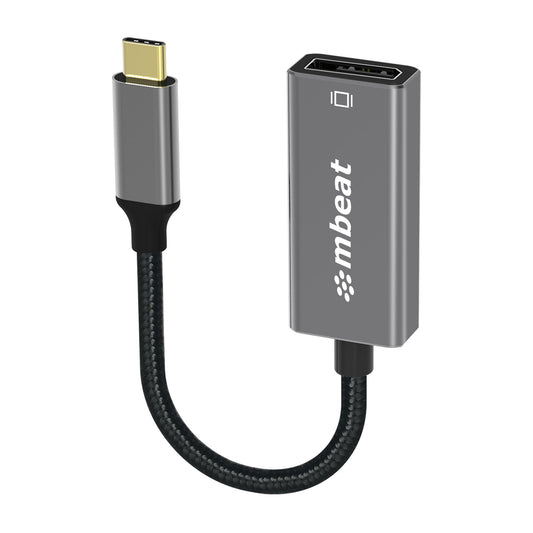 mbeat® Elite USB-C to Display Port Adapter  -Converts USB-C to DisplayPort female port, 4K@60Hz (...
