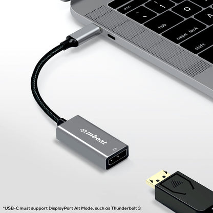 mbeat® Elite USB-C to Display Port Adapter  -Converts USB-C to DisplayPort female port, 4K@60Hz (... - Image 3
