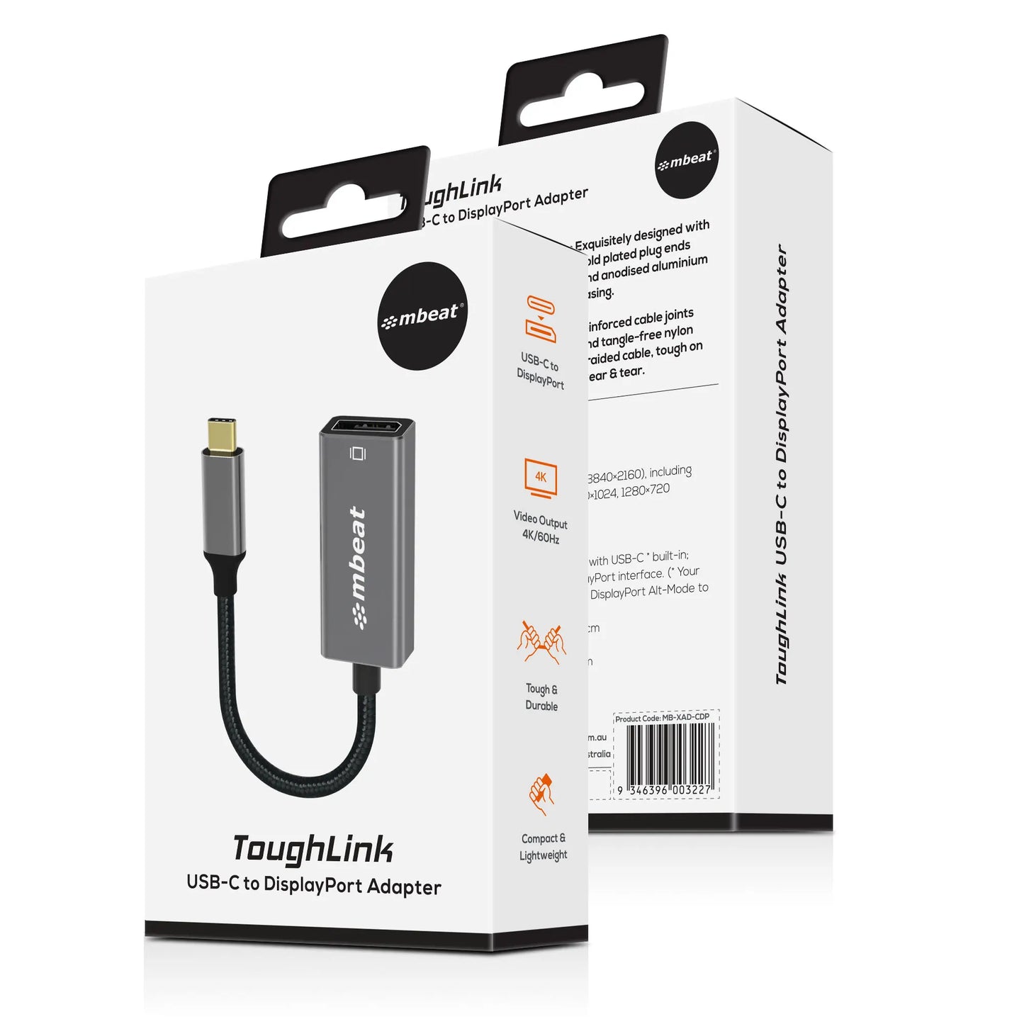 (LS) mbeat® Elite USB-C to Display Port Adapter  -Converts USB-C to DisplayPort female port, 4K@6... - Image 4