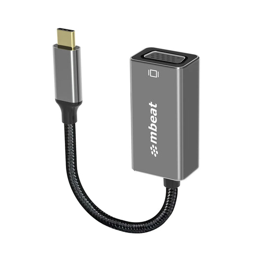 (LS) mbeat® Elite USB-C to VGA Adapter - Coverts USB-C to VGA Female Port,  Supports up to1920×10...