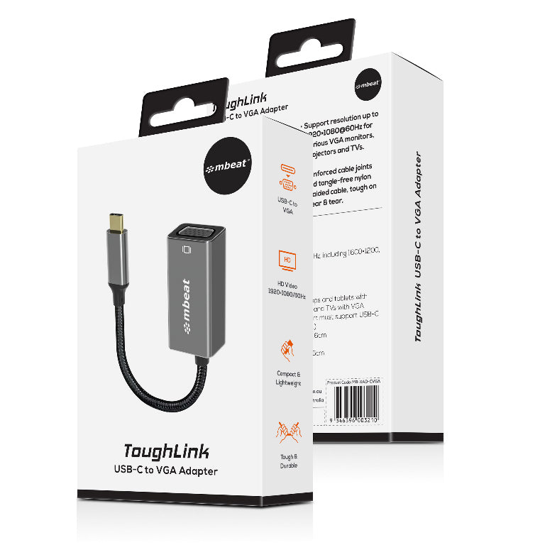 mbeat® Elite USB-C to VGA Adapter - Coverts USB-C to VGA Female Port,  Supports up to1920×1080@60... - Image 4