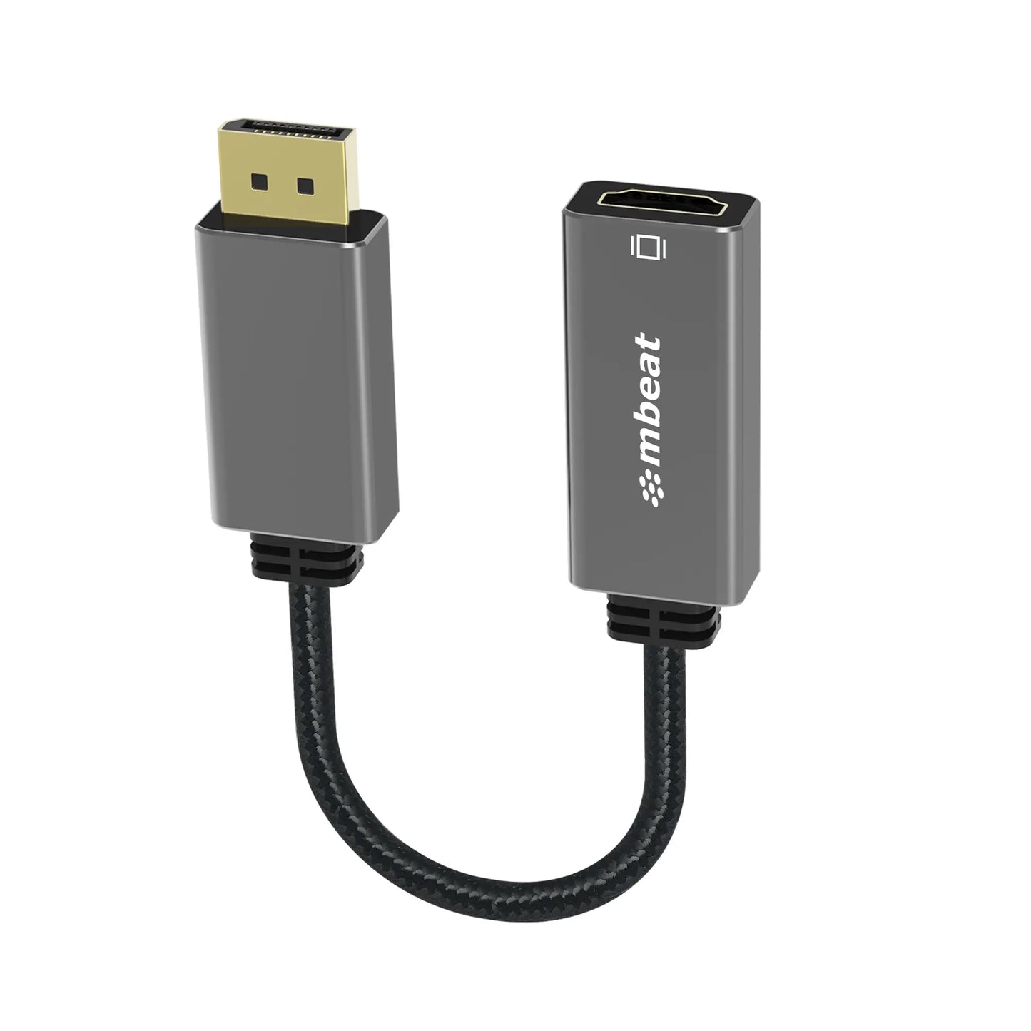 mbeat® Elite Display Port to HDMI Adapter - Converts DisplayPort to HDMI Female Port, Supports 4K...