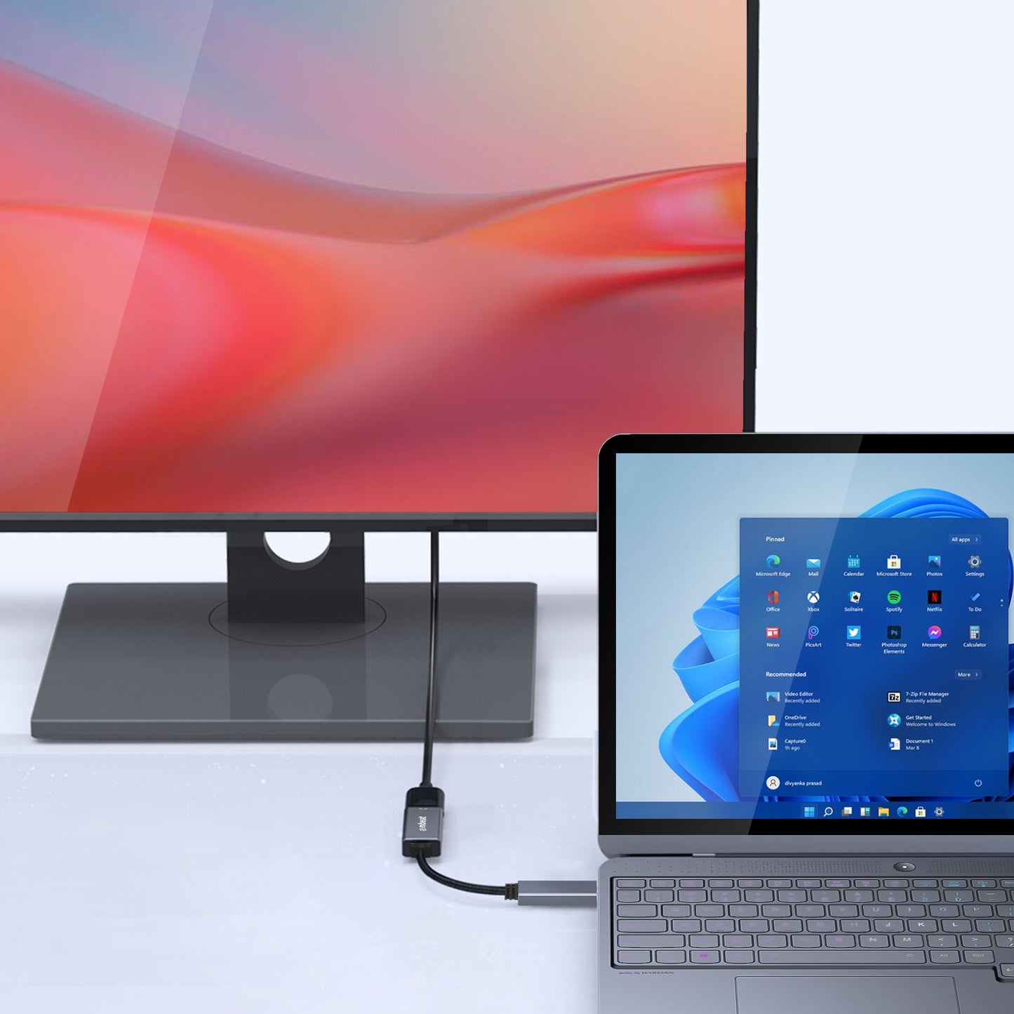 mbeat® Elite Display Port to HDMI Adapter - Converts DisplayPort to HDMI Female Port, Supports 4K... - Image 3