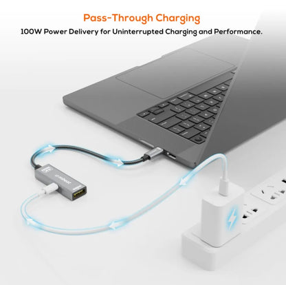 (LS) mbeat® Tough Link USB-C to DP Adapter with 100W PD - Space Grey 4K (3840 x 2160) @60Hz, 2K (... - Image 3