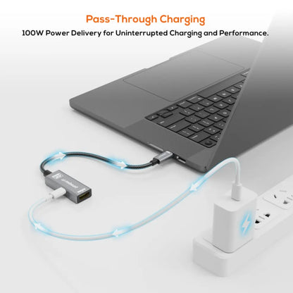 mbeat® Tough Link USB-C to HDMI Adapter with 100W PD - Space Grey  5V-20V/5A, 100W PD  Up to 4K (... - Image 3