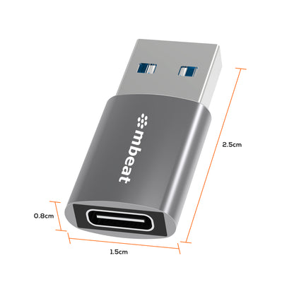 mbeat® Elite USB 3.0 (Male) to USB-C (Female) Adapter -  Converts USB-C device to Any Computers,... - Image 2