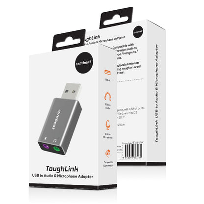 mbeat® Elite USB to 3.5mm Audio and Microphone Adapter - Add Headphone Audio Jack to USB-A Comput... - Image 4