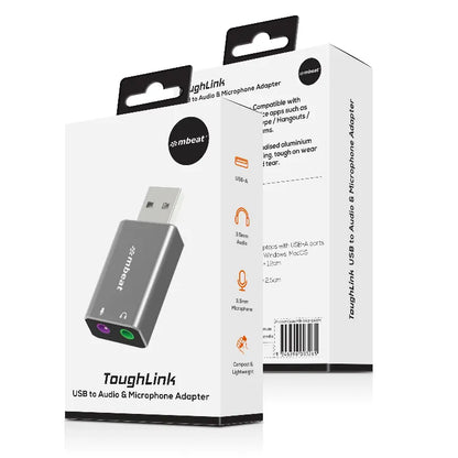 mbeat® Elite USB to 3.5mm Audio and Microphone Adapter - Add Headphone Audio Jack to USB-A Comput... - Image 4