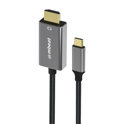 mbeat® Tough Link 1.8m 4K USB-C to HDMI Cable - Extend USB-C Laptop, Tablet or Smartphone Video t...