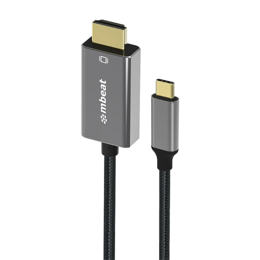 mbeat® Tough Link 1.8m 4K USB-C to HDMI Cable - Extend USB-C Laptop, Tablet or Smartphone Video t...
