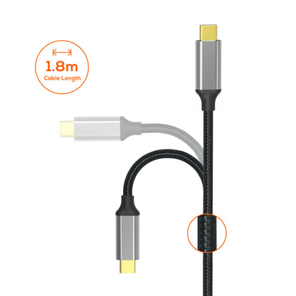mbeat® Tough Link 1.8m 4K USB-C to HDMI Cable - Extend USB-C Laptop, Tablet or Smartphone Video to HDMI Monitor, Projector, HDTV, 4K@60Hz(3840×2160)