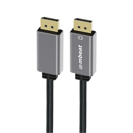 mbeat® Tough Link 1.8m Display Port Cable v1.4 - Connects Computer, Laptop to HDTV, Monitor, Gami...