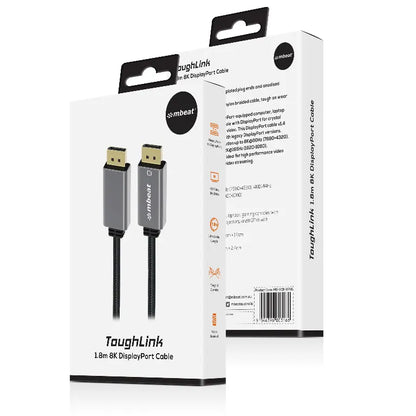 mbeat® Tough Link 1.8m Display Port Cable v1.4 - Connects Computer, Laptop to HDTV, Monitor, Gami... - Image 4