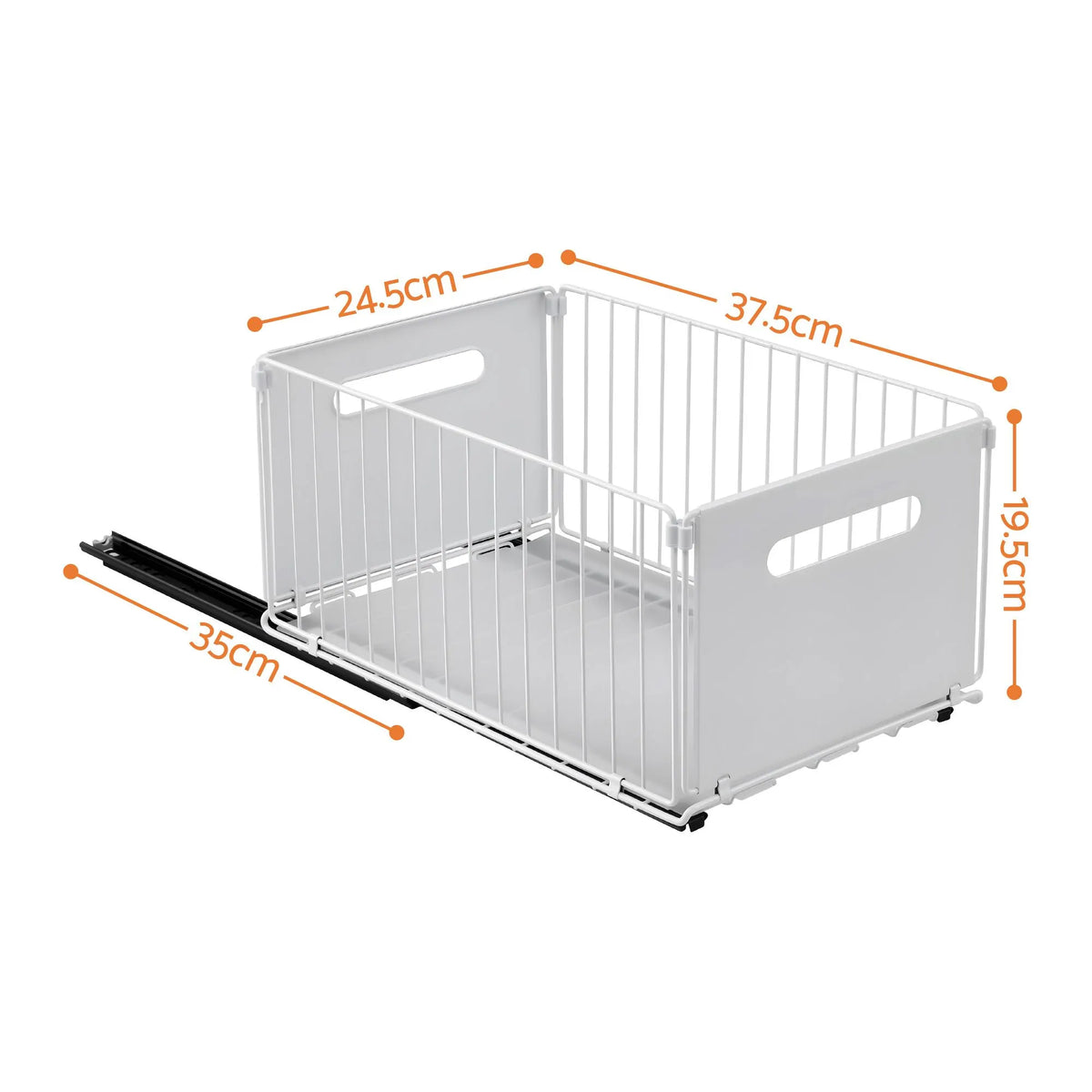 Artiss 4 Pack Pull out Drawers for Cabinets Foldable Slide Out Drawers - Image 2