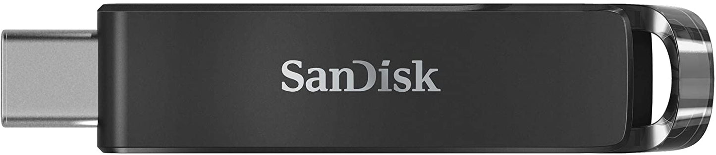 SanDisk Ultra USB Type-C Flash Drive, CZ460 32GB, USB Type C 3.1, Black, Super-thin Retractable,...