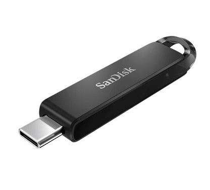SanDisk Ultra USB Type-C Flash Drive, CZ460 64GB, USB Type C 3.1, Black, Super-thin Retractable,...