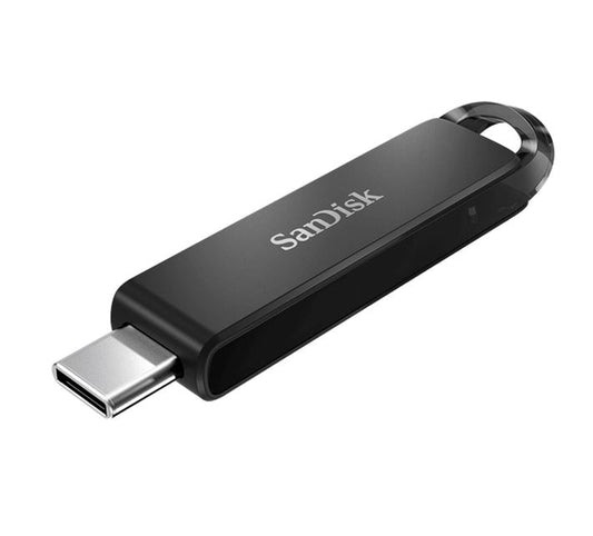 SanDisk Ultra USB Type-C Flash Drive, CZ460 64GB, USB Type C 3.1, Black, Super-thin Retractable,...