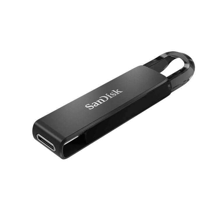 SanDisk Ultra USB Type-C Flash Drive, CZ460 64GB, USB Type C 3.1, Black, Super-thin Retractable,... - Image 2