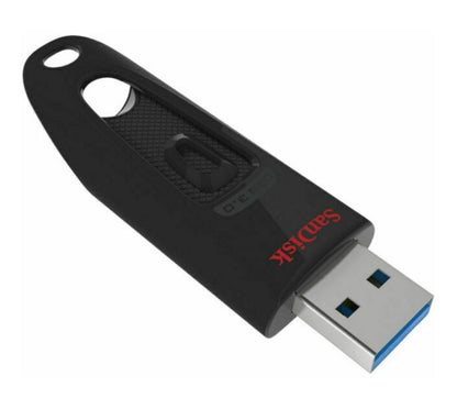SanDisk Ultra 64GB USB3.0 Flash Drive ~130MB/s Memory Stick Thumb Key Lightweight SecureAccess Pa...