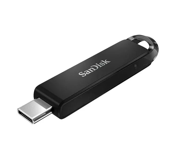 SanDisk Ultra USB Type-C Flash Drive, CZ460 128GB, USB Type C 3.1, Black, Super-thin Retractable,...