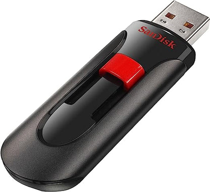 SANDISK CRUZER GLIDE USB 2.0 FLASH DRIVE 64GB SDCZ60-064G-B35 - USB, Bluetooth  IEEE