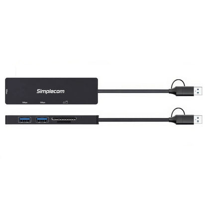 Simplecom CH365C SuperSpeed 3-Port USB Hub with SD MicroSD Card Reader USB-A and USB-C Dual Conne... - Image 4