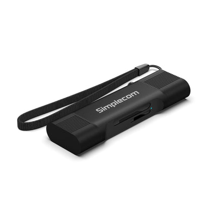 Simplecom CR402B SuperSpeed USB-C and USB-A Dual Slot Card Reader for SD MicroSD USB 3.2 Gen 1...