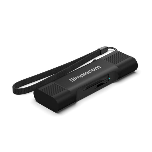 Simplecom CR402B SuperSpeed USB-C and USB-A Dual Slot Card Reader for SD MicroSD USB 3.2 Gen 1...