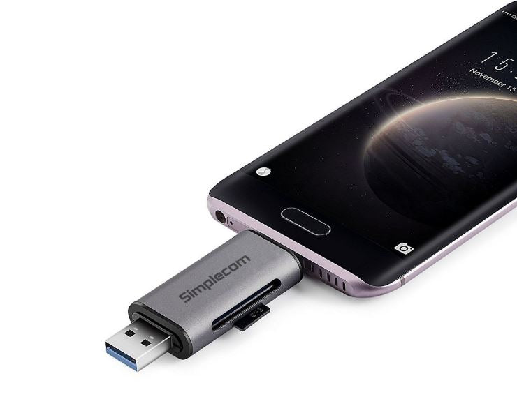 Simplecom CR402 SuperSpeed USB-C and USB-A SD/MicroSD Card Reader USB 3.2 Gen 1 (USB 3.0) - USB,... - Image 4