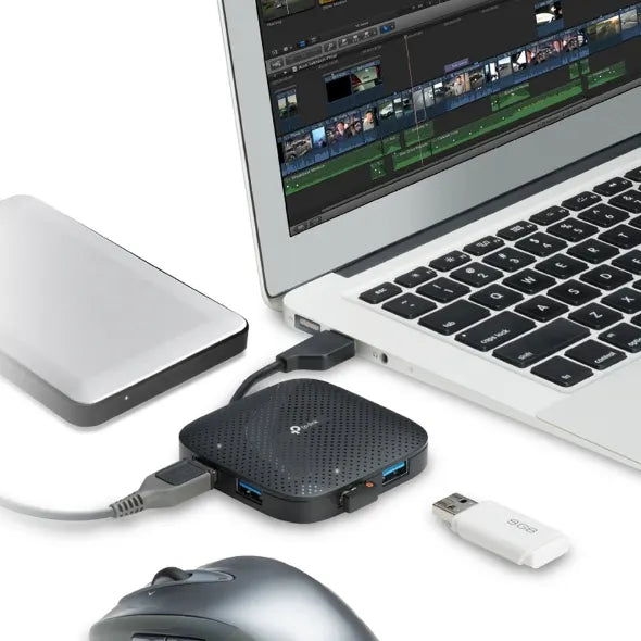TP-Link UH400 USB3.0 Hub 4 Ports, Portable, Up to 5Gbps, 4 Devices USB3.0 Type A, No Power Adapte... - Image 4