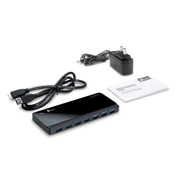 TP-Link UH700 7 Ports USB3 Hub Desktop 2.5A Power Adapter, transfer speeds of up to 5Gbps, 10 tim... - Image 3