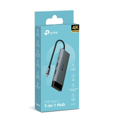TP-Link UH7021C USB Type-C 7-in-1 Hub Powerful 100W Fast Charging, 5 Gbps SuperSpeed Data Transfe...