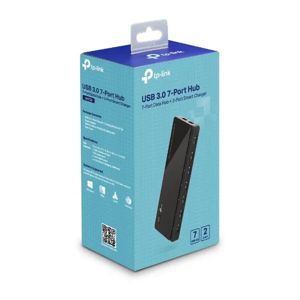 TP-Link UH720 USB 3.0 7-Port Hub with 2 Charging Ports 5V/2.4A 5Gbps transfer speeds for iOS and...