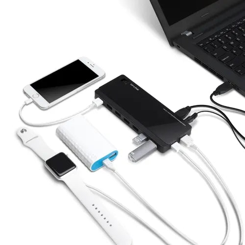 TP-Link UH720 USB 3.0 7-Port Hub with 2 Charging Ports 5V/2.4A 5Gbps transfer speeds for iOS and... - Image 3