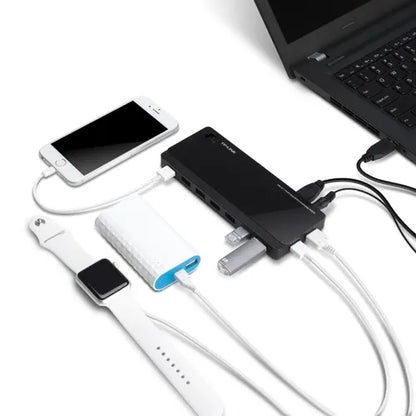 TP-Link UH720 USB 3.0 7-Port Hub with 2 Charging Ports 5V/2.4A 5Gbps transfer speeds for iOS and... - Image 3