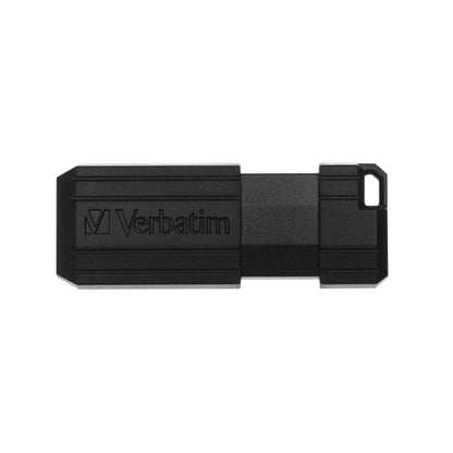Verbatim Store'n'Go Pinstripe USB 2.0 Drive 16GB, Slim Retractable Design, 2 Years Limited Warranty (Black)