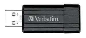 Verbatim Store'n'Go Pinstripe USB Drive 32GB USB Storage Drive Memory Stick (Black) 2 Years Limit...
