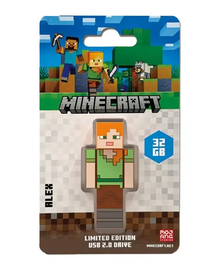 Verbatim Minecraft Alex - Collector's Edition USB Flash Drive - 32GB - Alex Retail Pack - Minecra...