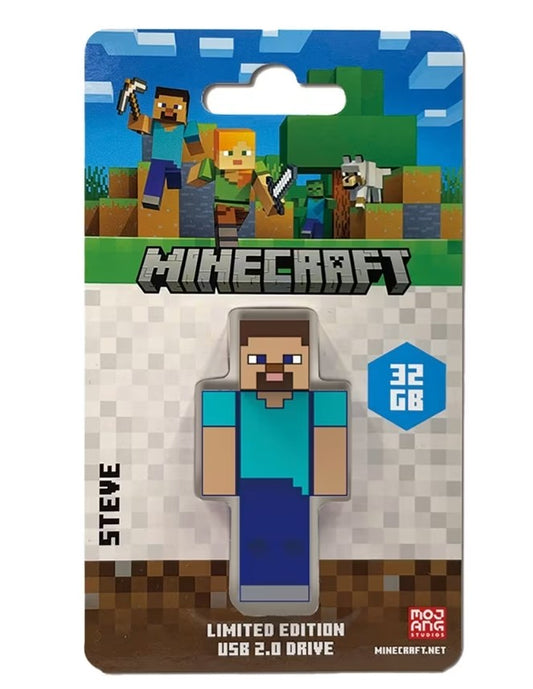 Verbatim Minecraft Steve - Collector's Edition USB Flash Drive - 32GB - Steve. Retail Pack - Mine...