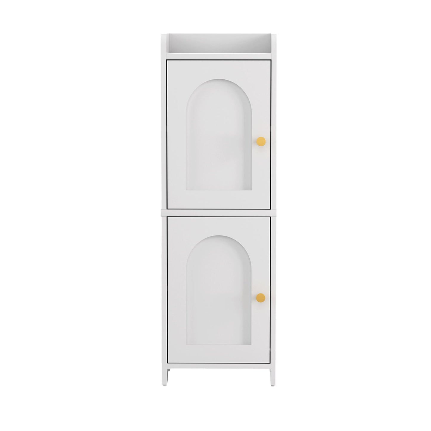 Artiss Bathroom Storage Cabinet 2-Tier Slim Toilet Organizer Adjustable White - Image 4