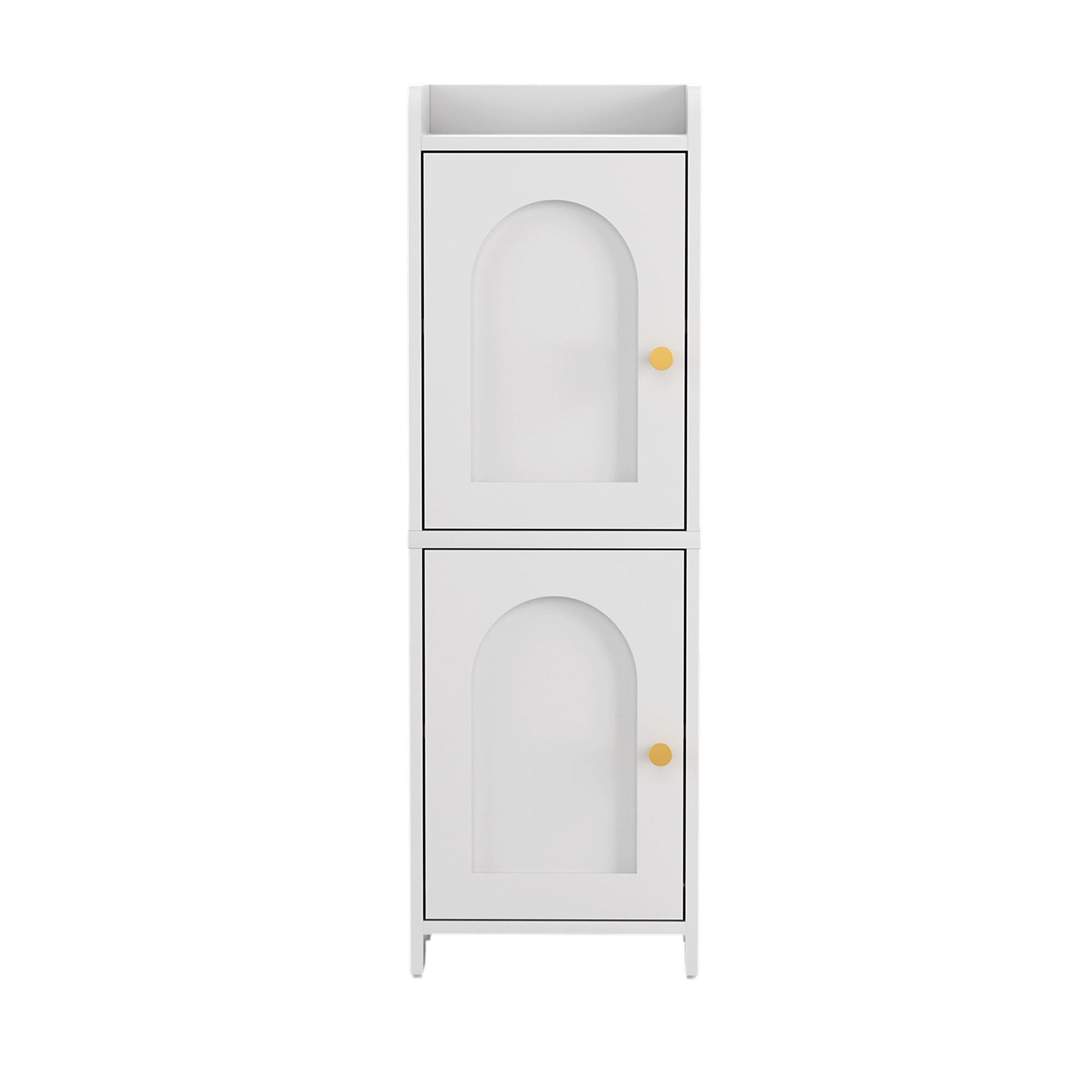 Artiss Bathroom Storage Cabinet 2-Tier Slim Toilet Organizer Adjustable White - Image 4